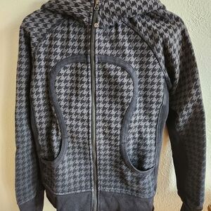 lululemon athletica Gray Houndstooth Hoodie